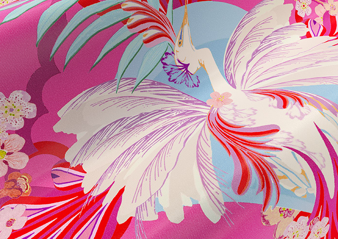 Faded Glamour, Fairground Pink - Made To Measure Curtains - Image 4